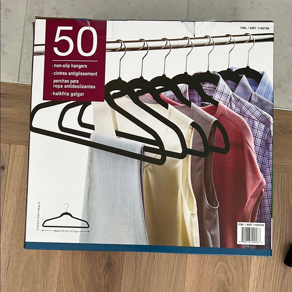 Non-Slip Velvet Hangers (50)